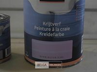 1x250ml finess en 1x1l krijtverf bonnington pink - afbeelding 3 van  3