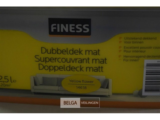 1x2,5lfinessdubbeldek yellow flower - afbeelding 2 van  3
