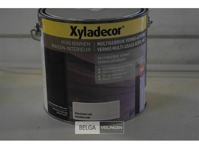 1x5l xyladecor binnenhuis multigebruik vernis kleurloos - afbeelding 2 van  4