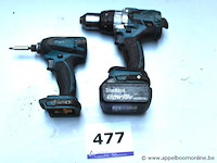 2 accu boormachines makita, werking niet gekend - afbeelding 1 van  3