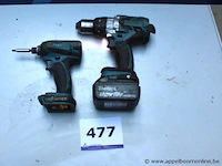 2 accu boormachines makita, werking niet gekend - afbeelding 2 van  3