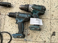 2 accu boormachines makita