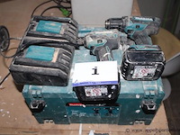 2 accu schroefmachines makita vv lader - afbeelding 1 van  3