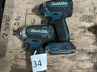 2 accu slagschroevendraaiers makita