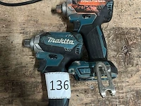2 accu slagschroevendraaiers makita