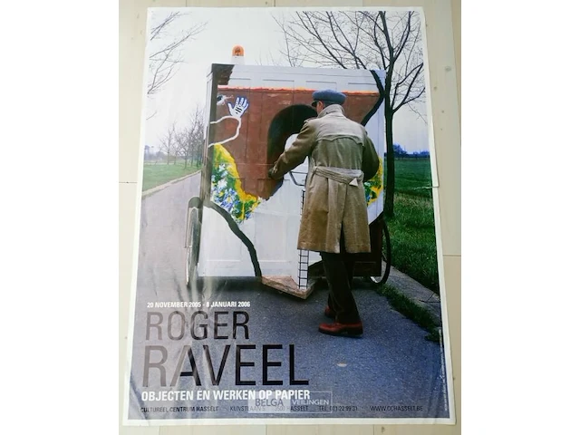 2 affiches expo, roger raveel - afbeelding 1 van  2