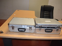 2 alu koffers met koelvloeistof koelkast en digitale weegschaal (b425) - afbeelding 1 van  8