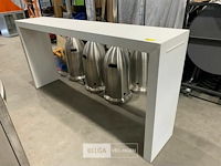 2 alu toogtafels - afbeelding 1 van  2