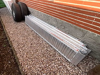 2 aluminium geribbelde laadhelling 3t traileronderdelen & accessoires - afbeelding 2 van  3