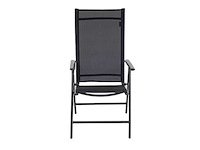 2 aluminium klapstoelen, ergonomisch gevormd, verstelbaar in 7 posities, dragen tot 120 kg - donkerrood/mat - afbeelding 2 van  7