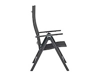 2 aluminium klapstoelen, ergonomisch gevormd, verstelbaar in 7 posities, dragen tot 120 kg - donkerrood/mat - afbeelding 3 van  7