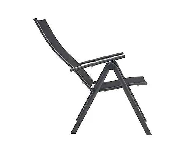 2 aluminium klapstoelen, ergonomisch gevormd, verstelbaar in 7 posities, dragen tot 120 kg - donkerrood/mat - afbeelding 4 van  7