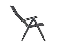2 aluminium klapstoelen, ergonomisch gevormd, verstelbaar in 7 posities, dragen tot 120 kg - donkerrood/mat - afbeelding 4 van  7