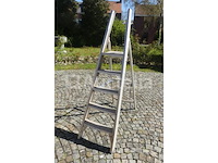 2 aluminium ladders met 5 treden - afbeelding 2 van  9