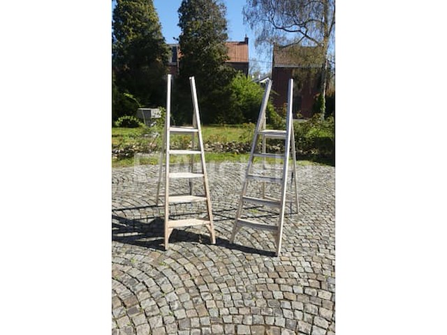 2 aluminium ladders met 5 treden - afbeelding 5 van  9