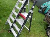 2 aluminium ladders - afbeelding 2 van  5