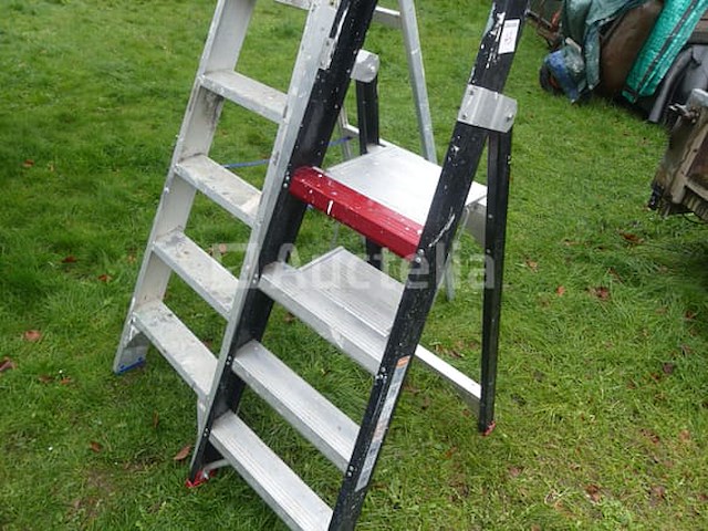 2 aluminium ladders - afbeelding 3 van  5