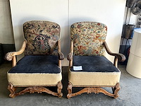 2 antieke franse fauteuils - afbeelding 1 van  2