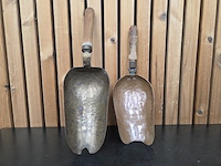 2 antieke koperen kolenschopjes - afbeelding 2 van  4