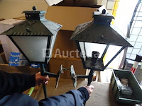 2 antieke vintage wandvloerlampen - afbeelding 2 van  7