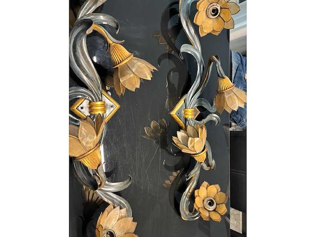 2 antieke wandlampen banci firenze 1955 (2x) - afbeelding 2 van  4