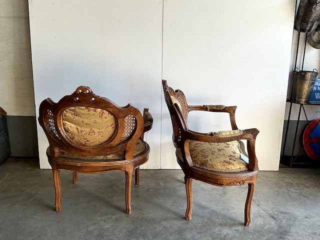 2 antieken fauteuils - afbeelding 1 van  3