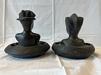 2 asbakjes man en vrouw hoofdjes - afbeelding 3 van  3