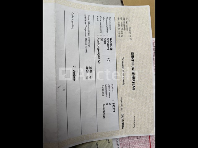 2-assige aanhangwagen dede (1998 / de 220 598), met dieselmotor aangedreven pomp - afbeelding 20 van  32