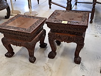 2 aziatische tafeltjes - afbeelding 2 van  2