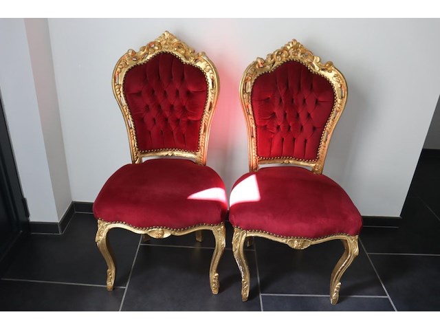 2 barok eetkamerstoelen - afbeelding 1 van  4