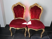 2 barok eetkamerstoelen - afbeelding 1 van  4