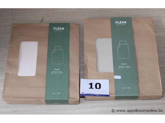 2 bedlinnen flexa 200x140/63x60 - afbeelding 1 van  2