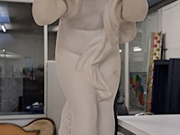 2 beeldjes in marmerpoeder - afbeelding 1 van  2