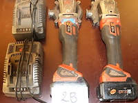2 betonijzerknipmachines tjep rc20a vv opladers