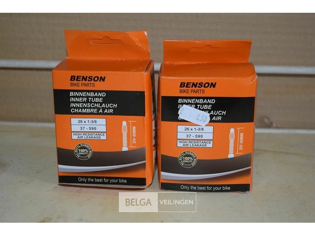 2 binnenbanden fiets 26x1 3/8 - afbeelding 1 van  2