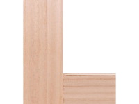 2 binnendeuren beglaasd massief hout - afbeelding 1 van  7