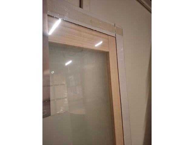 2 binnendeuren beglaasd massief hout - afbeelding 5 van  7