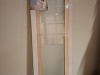 2 binnendeuren beglaasd massief hout - afbeelding 6 van  7