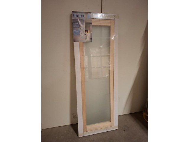 2 binnendeuren beglaasd massief hout - afbeelding 6 van  7