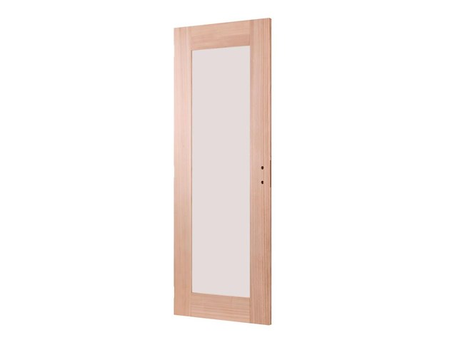 2 binnendeuren beglaasd massief hout - afbeelding 4 van  7