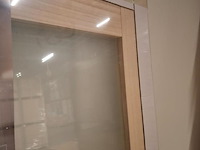 2 binnendeuren beglaasd massief hout - afbeelding 5 van  7