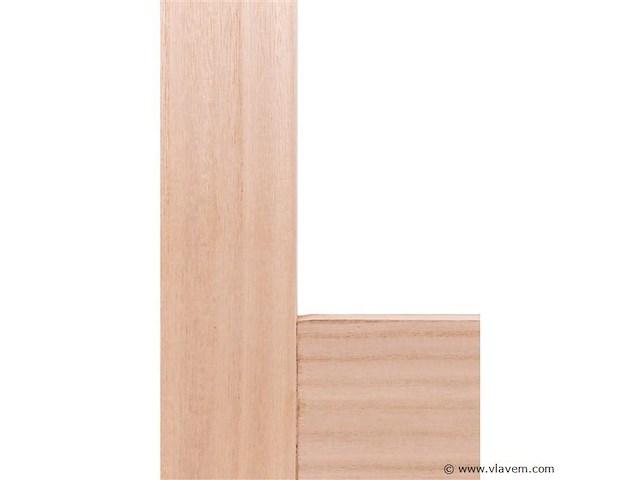 2 binnendeuren – massief hout – beglaasd - afbeelding 2 van  6