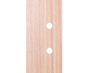 2 binnendeuren – massief hout – beglaasd - afbeelding 3 van  6