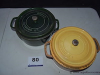 2 braadpannen la cocotte staub