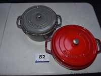 2 braadpannen la cocotte staub
