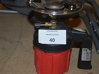 2 campingstoelen, 3 plooibare steekwagens, campingvuurtje - afbeelding 5 van  10