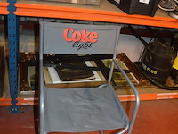 2 campingstoelen, 3 plooibare steekwagens, campingvuurtje - afbeelding 6 van  10