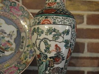 2 chinese vaasjes en bord - afbeelding 2 van  4