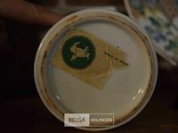 2 chinese vaasjes en bord - afbeelding 4 van  4