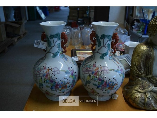 2 chinese vazen - afbeelding 1 van  4